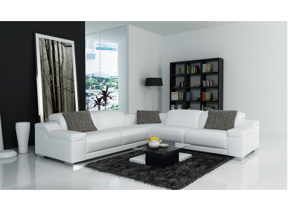 Corner sofa Sofa Couch Upholstery Living landscape Leather Corner Decorative Sofas Suite