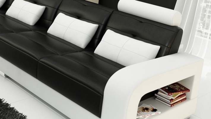 Furniture Corner sofa Leather Sofa Couch Upholstery Corner Seat Living landscape Suite