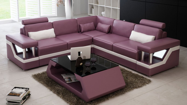 Couch Corner sofa Leather Living landscape Suite Design Modern Sofa L-shape