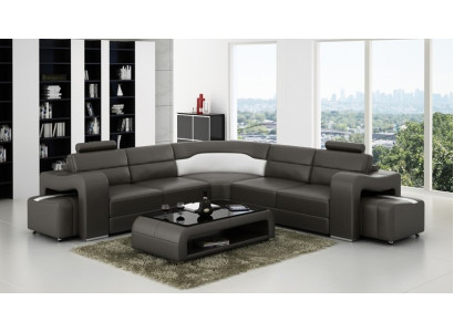 Corner sofa Sofa Couch Upholstery Living landscape Leather Corner Sofas Decoration Suite