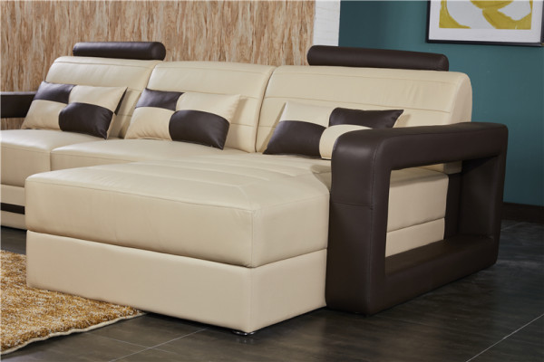 Corner sofa L-shape Sofa Couch Upholstery Suite Living landscape Leather sofa
