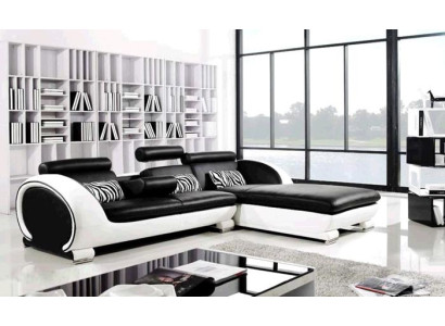 Corner sofa Sofa set Leather Sofa Couch Corner Upholstery Stool Set Complete