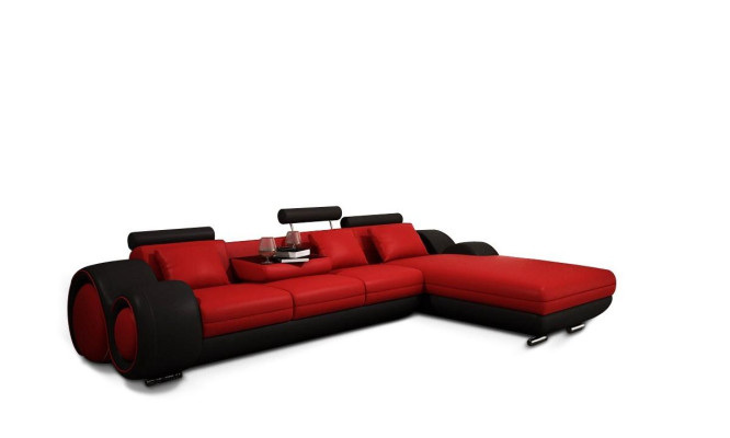 Corner sofa Sofa Couch Upholstery Living landscape Leather Corner Sofas Suite