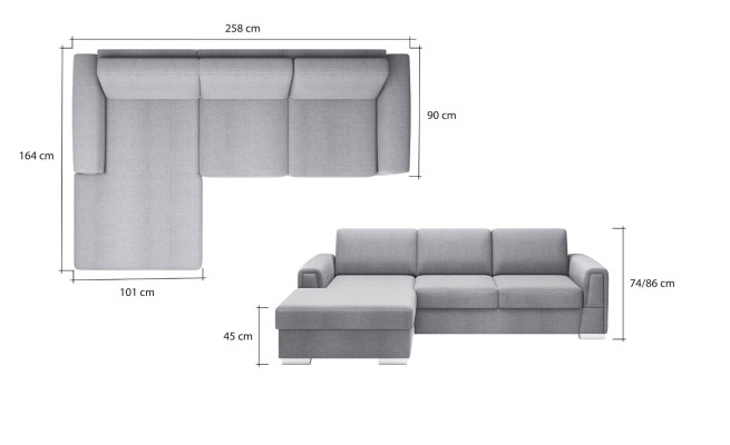 Living landscape Corner sofa L-shape Sofa Couch Design Couch Textile Decoration Modern