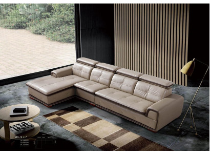 Leather Couch Corner Sofa Seat Upholstery Suite Living Room Landscape Sofas