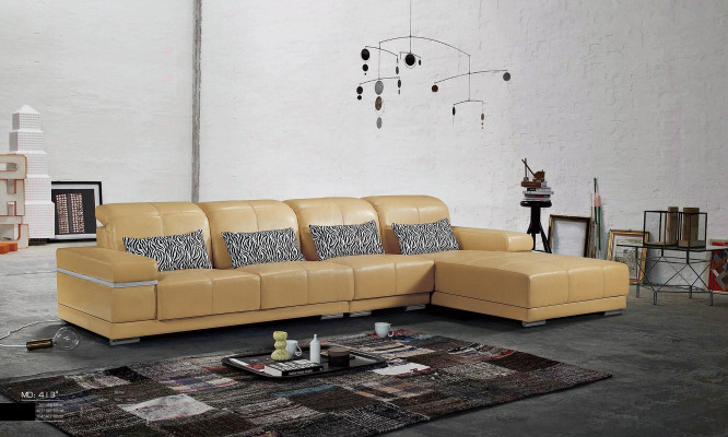 Couch Corner Sofa Leather Seat Upholstery Suite Living Room Landscape Sofas