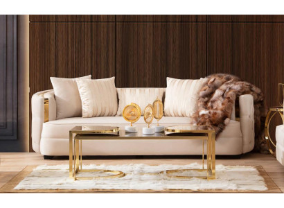 Sofa 3 Seater Furniture Fabric Three Seater Sofas Luxury Design Living room Modern Style