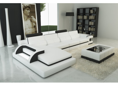Leather sofa Corner sofa Upholstery Corner Suite Sofas Couches Sofa Living landscape