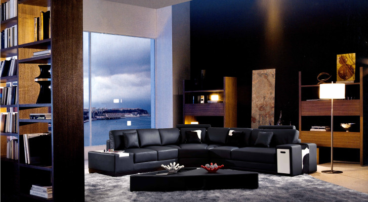 Designer Corner sofa Upholstery Living landscape Leather Couch Sofas Sofa XXL