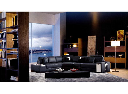 Designer Corner sofa Upholstery Living landscape Leather Couch Sofas Sofa XXL