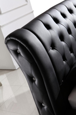 Modern Hotel Design Bed XXL Beds Luxury Double Leather Chesterfield