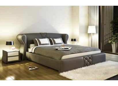 Leather Upholstery Bed Beds Hotel Classic s Designer Double Marriage Bedroom new