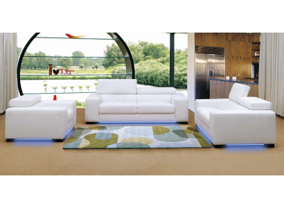 XXL Big 3 Seater (without 2+1) Sofa Couch Upholstery Couches Sofas Leather Seat