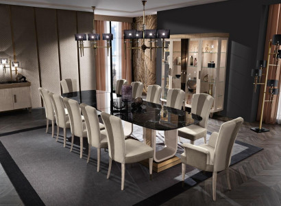 Complete Dining room Table Chest of drawers 10x Chairs Set Suite Group 11 pcs. new