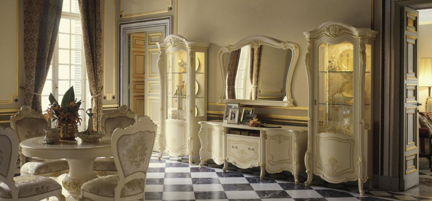 Living room Wardrobe Set 4 pcs. Wall unit Wood 2x Display case Living room Complete set