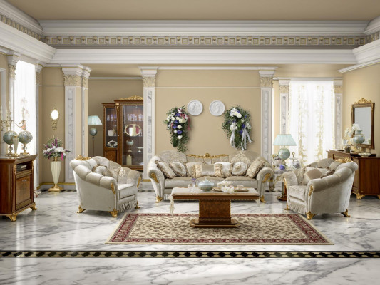 Living room Fabric Couch Sofa set Set 3+1+1 Seater Sofa Seat Upholstery Italy