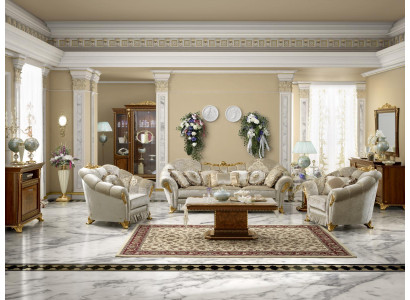 Living room Fabric Couch Sofa set Set 3+1+1 Seater Sofa Seat Upholstery Italy