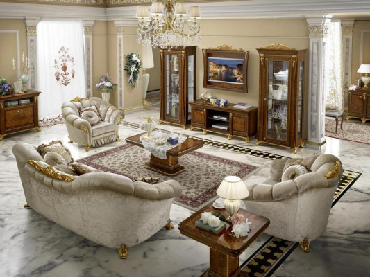 Living room Fabric Couch Sofa set Set 3+1+1 Seater Sofa Seat Upholstery Italy