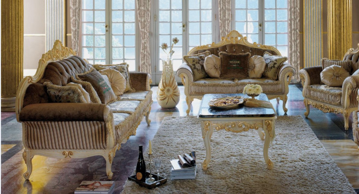 Sofa set 3+2 Seater Living room Upholstered furniture Art deco sofa fabric sofa sofas