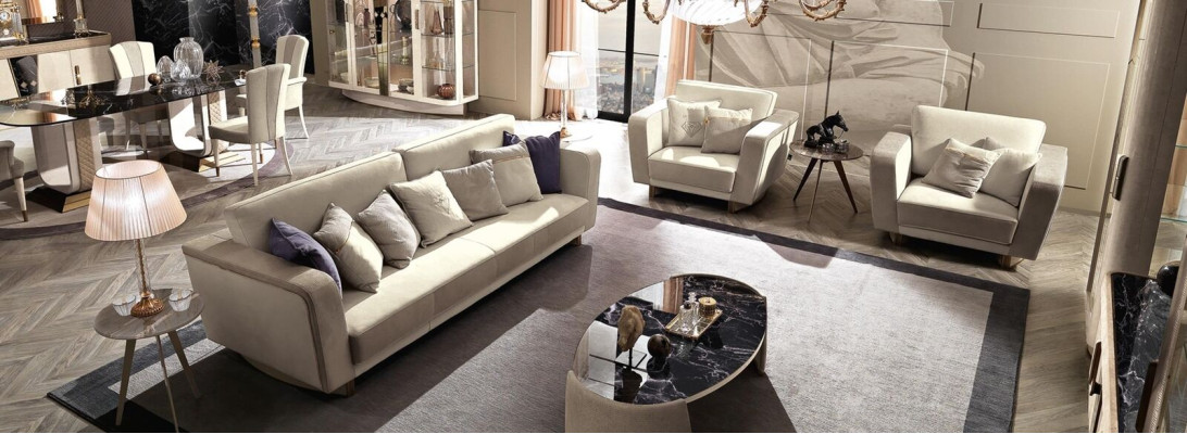 Italy Furniture Sofa set 3+1+1 Seater Set Design Sofa Upholstery Couches Couch