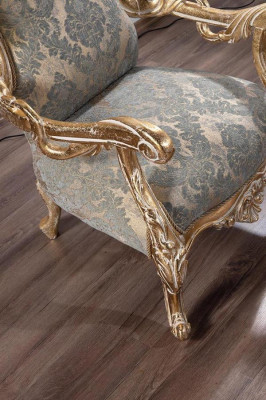 Sofa set Classic Luxury Sofas Armchair Living room set 3+1 Seat Chesterfield