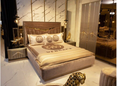 High Gloss Bedroom Bed Double bed Beds Furniture Furnishings new Furniture Design