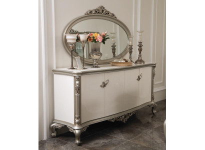 Luxury Chest of drawers Mirror Group Wood Console Sideboard Drawers Consoles