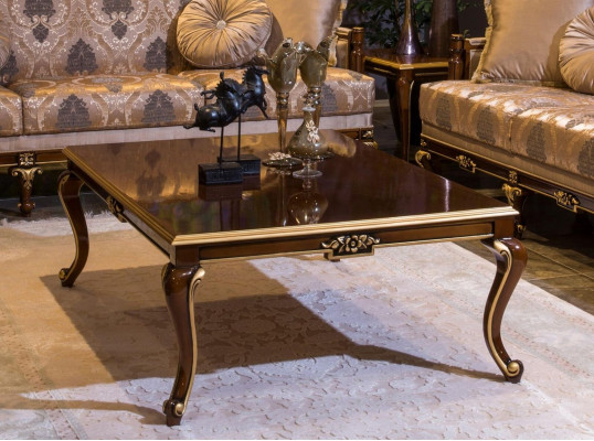 Luxury Coffee table Brown Coffee tables Living room Wood Table Furniture