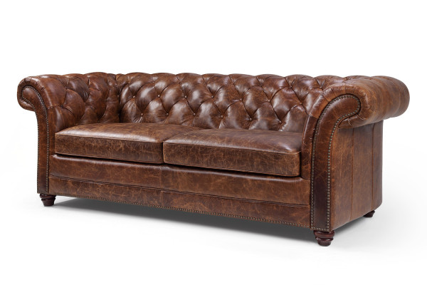Chesterfield 100% Genuine Leather Sofa Sofa Couch Upholstery Classic Couches