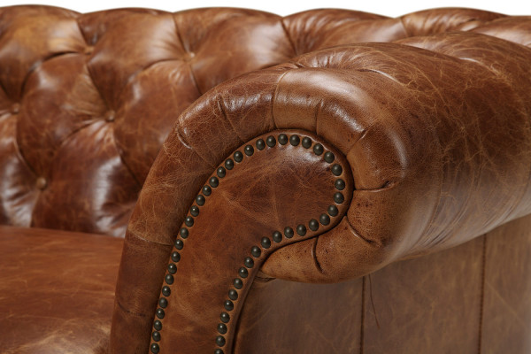 Chesterfield 100% Genuine Leather Sofa Sofa Couch Upholstery Classic Couches