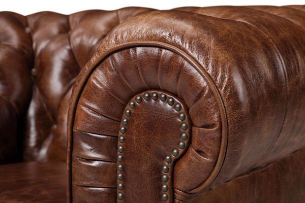 Chesterfield 100% Genuine Leather Sofa Sofa Couch Upholstery Classic Couches