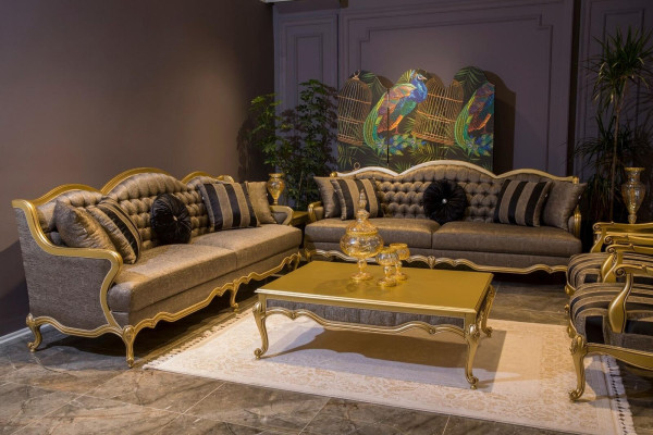 Armchair Furniture Chairs Art Deco Design Textile Living room Armchair Design new