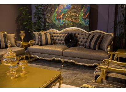 Three Seater Luxury Sofa 3 Seater Sofas Seat Fabric Design Furniture Style Textile