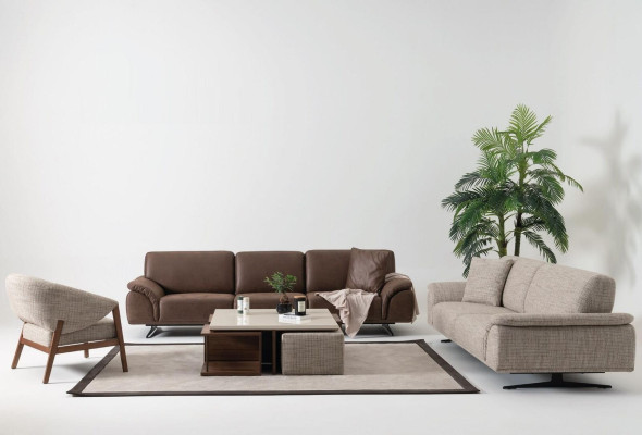 Sofa set 3+3+1 Seater Couch Living landscape Suite Design Modern