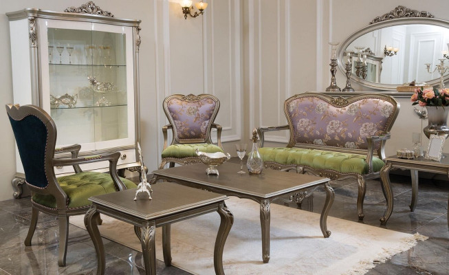 Armchair 1 Seater Green Living room Elegant Furniture Luxury Chesterfield new