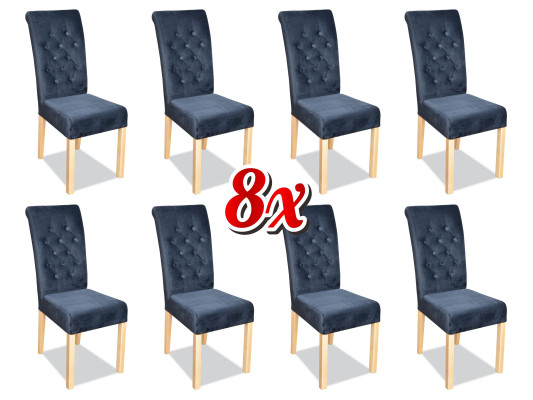 Multicolored Chesterfield x8 Chairs Designer Luxury Armchair Upholstered Chairs Recliners