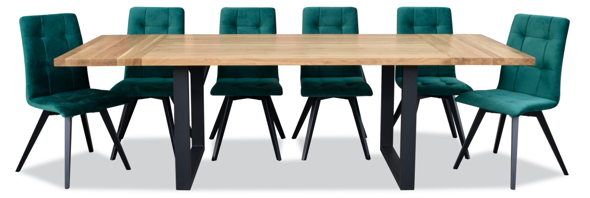 Dining room Design Furniture Chair group Table + 6 Leaning Chairs 7 pcs. Set Suite new