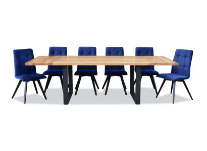 Suite Complete Set Dining table 6 Chairs Dining room Group Wood Table Tables 7pcs