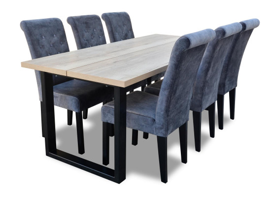 Dining table Dining room Set Dining set Classic r Table 7tlg Set Chair new 6x Chairs