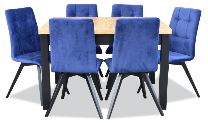 Group Dining room Upholstery Chair Furniture Suite Design 7pcs. Set table + 6 chairs