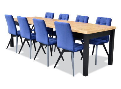 Dining room 6 Chairs 7-piece Set Recliner Suite Rectangular Dining table Chair Group