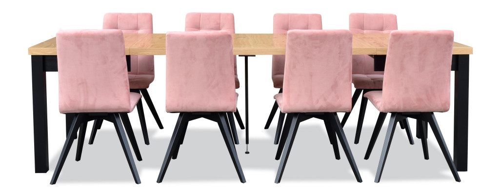 Modern Dining room Furniture Dining table + 6 Chairs Complete Suite 7pcs. Set Group
