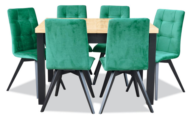 Dining room Set Luxury Table 6x Chairs Dining table Armchairs Suite 7tlg.Group new