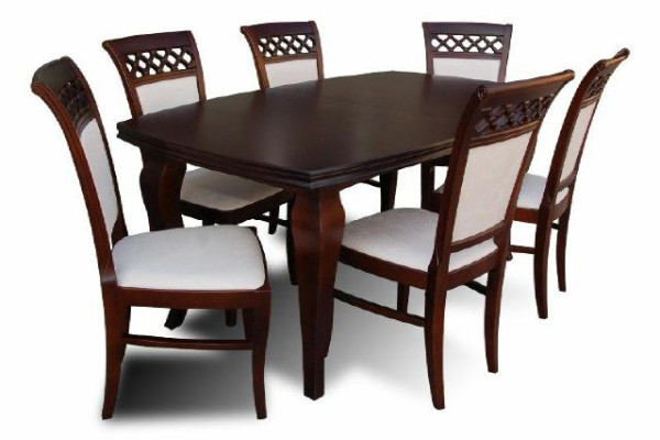 Modern Design Dining room Set Suite Chair Table Armchair Group 7pcs. Furniture