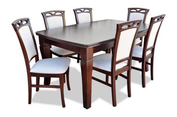 Dining room Wood Tables Dining set Set Chair Group new Table 6 Design Chairs 7pcs