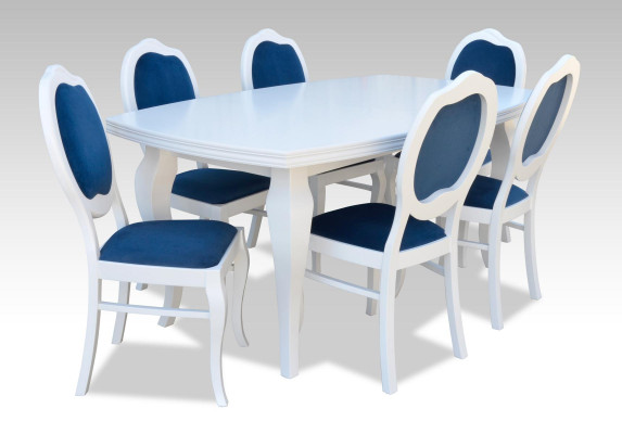 Designer Furniture Wood Table Seat Dining Room 6x Chairs 7-piece Set Suite new Group