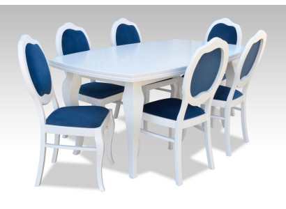 Designer Furniture Wood Table Seat Dining Room 6x Chairs 7-piece Set Suite new Group