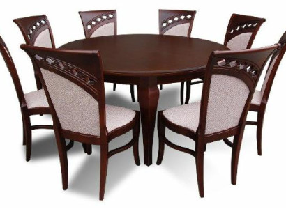 Dining table + 8 Chairs Dining room Set Dining set Round Round Table Tables new