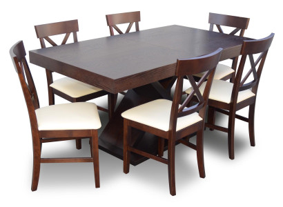 Dining Room Table Design Chest of drawers Set Suite 7-piece Set Modern Furniture Armchairs