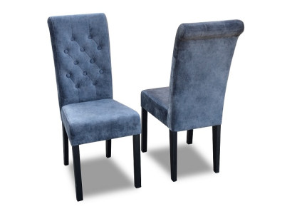 exclusive x8 Blue e Chesterfield Seater Designer Chair Group Textile Armchair